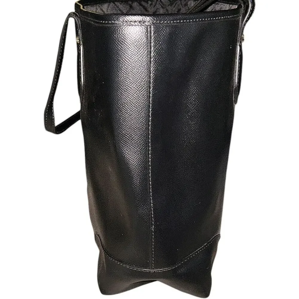 NWT Michael Kors Saylor Large Leather Black Tote - Picture 4 of 9